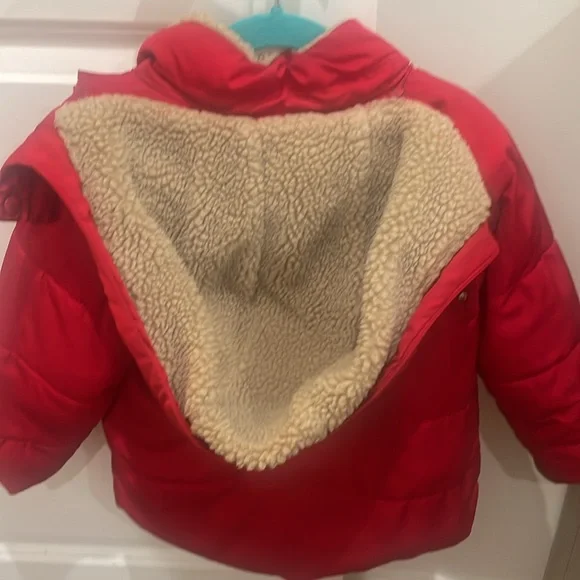 Red Gap Puffer Winter Coat - Picture 5 of 5